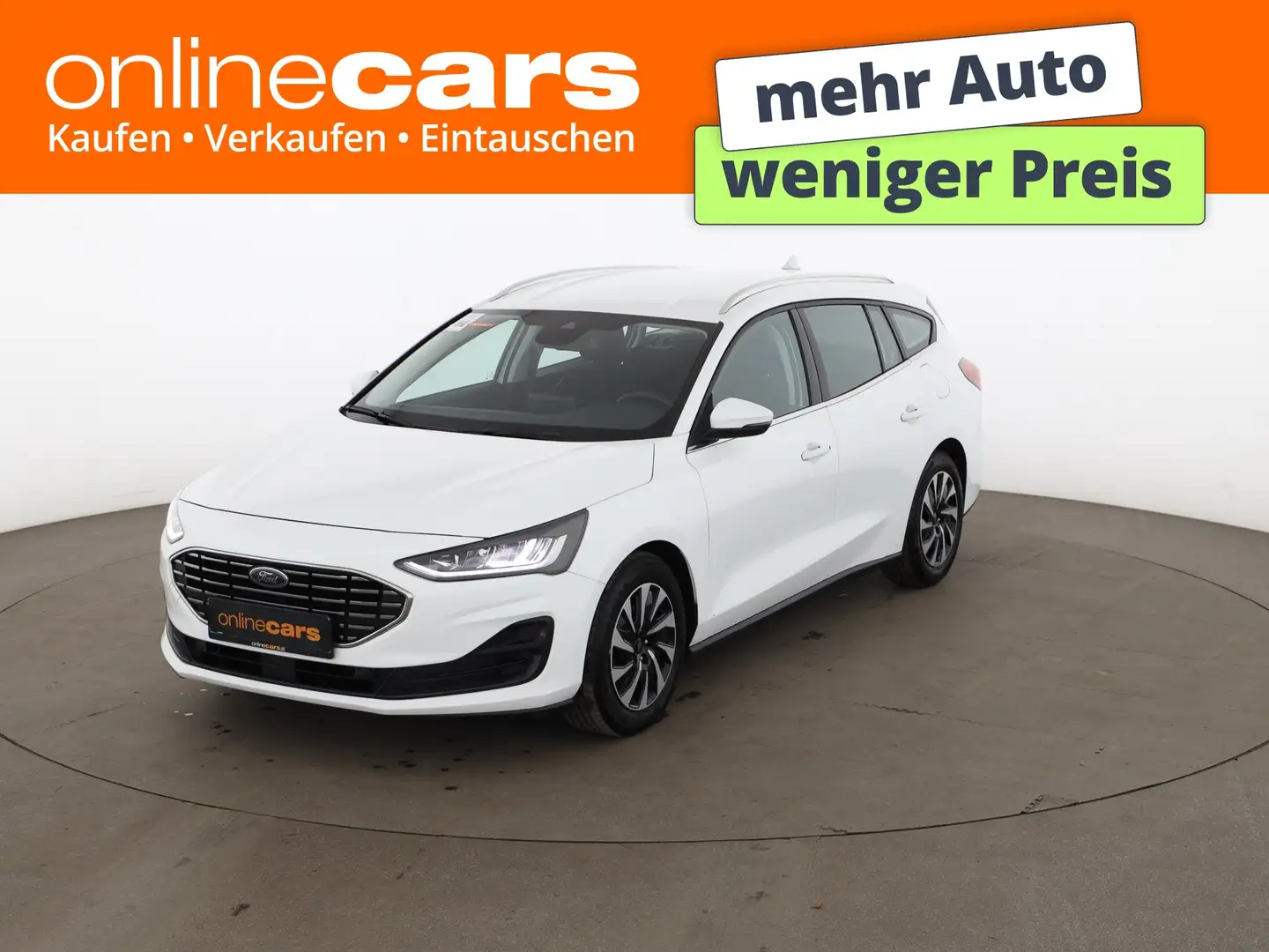Ford Focus Turnier 1.5 EcoBlue Titanium Aut LED NAVI Weiß - 1