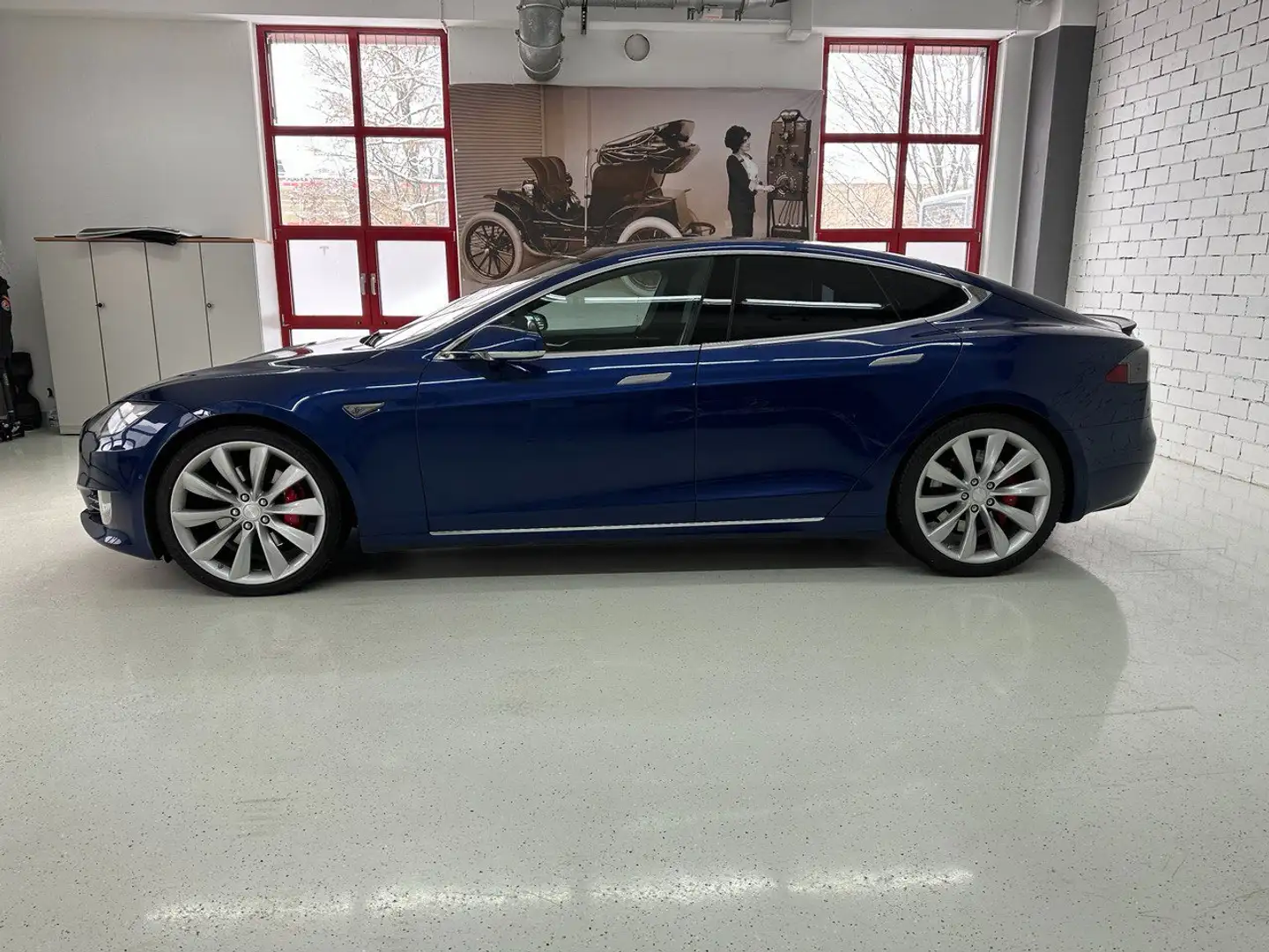 Tesla Model S Model S 90D Allradantrieb Performance Blau - 1