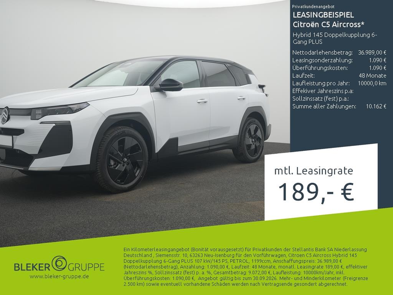 Citroen C5 Aircross Hybrid 145 Doppelkupplung 6-Gang PLUS