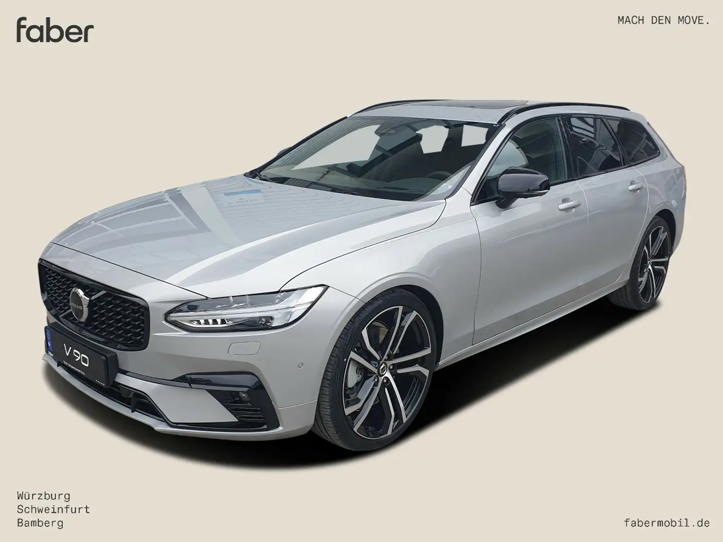 Volvo V90 B5 Ultimate Dark Silber - 2