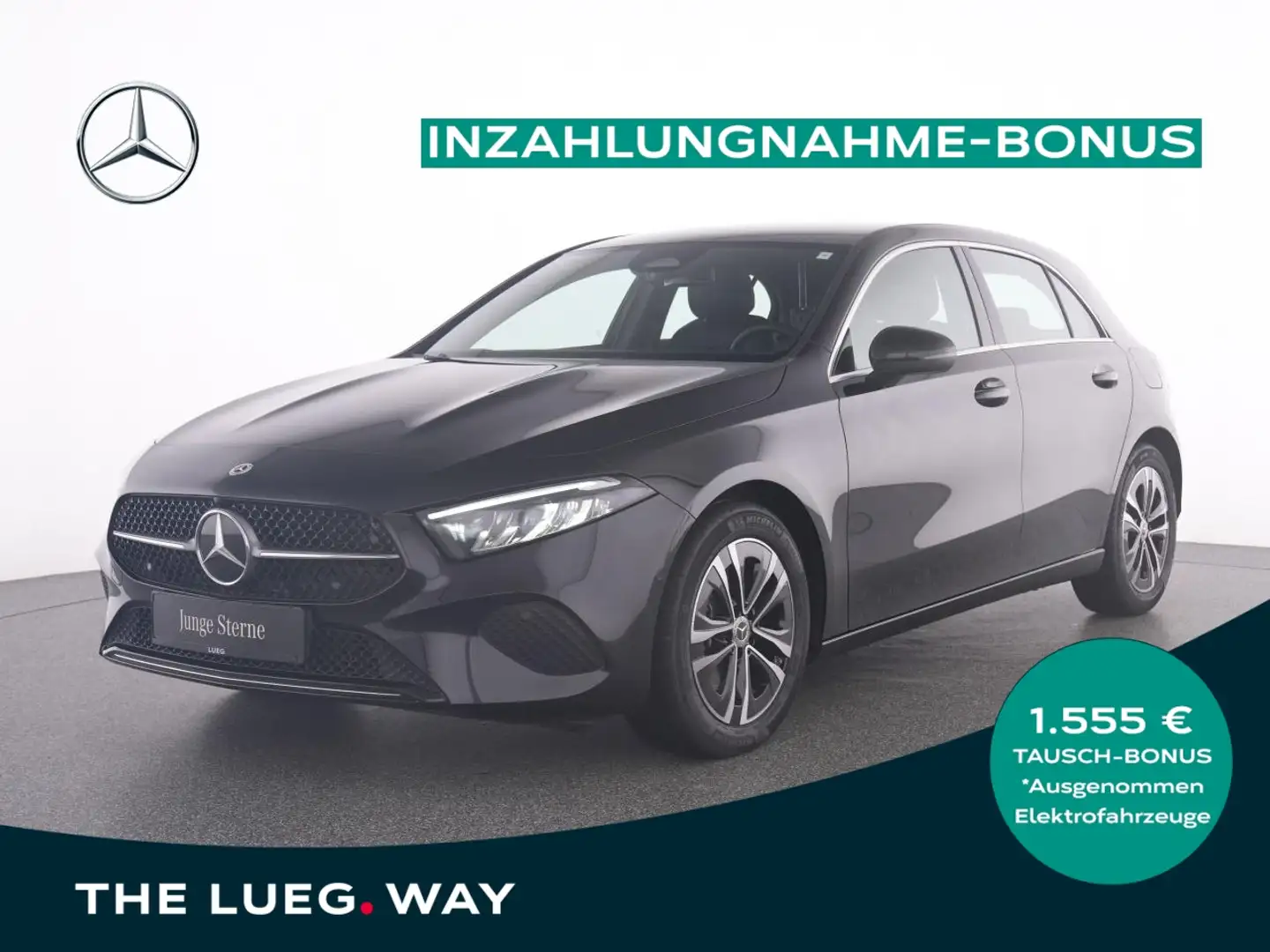 Mercedes-Benz A 180 Progressive+NavPrem+LED-HP+CarPl+ParkA+RFK Schwarz - 1