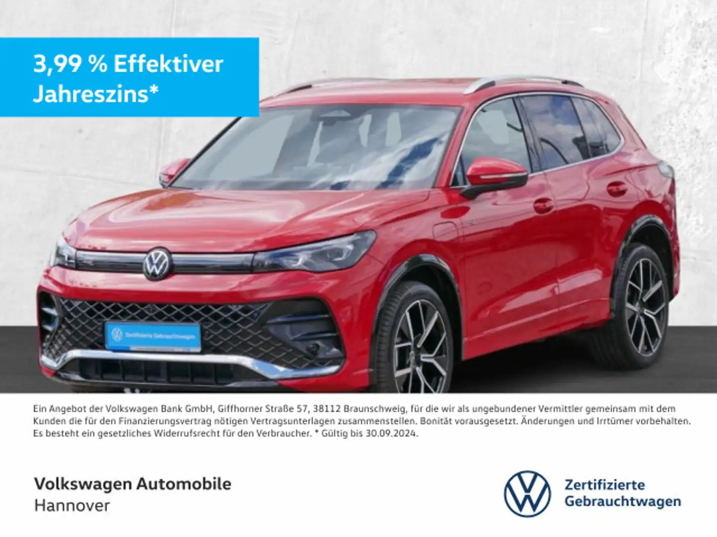 Volkswagen Tiguan 1.5 TSI eHybrid DSG R-Line Navi AHK DigCo Rot - 1