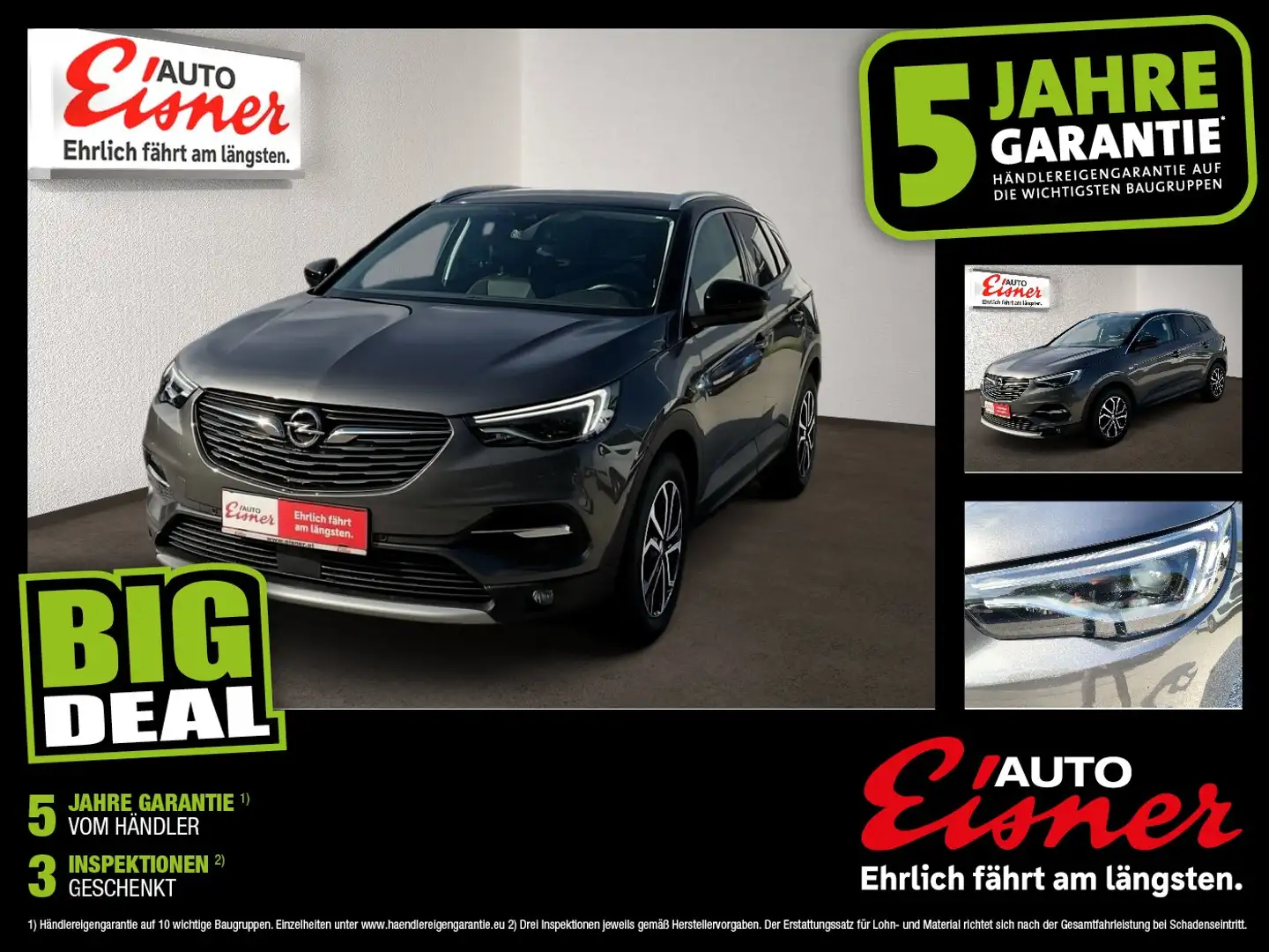Opel Grandland X 1.2 Turbo Design Line 2xKlima Kam. Grau - 1