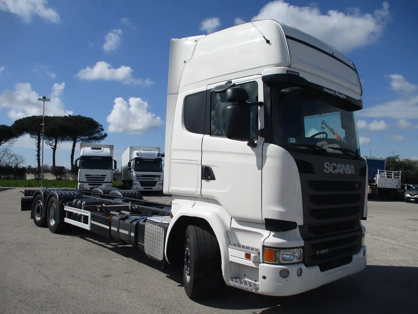 Iveco SCANIA R 450 E6 PASSO 6050 MOTORE 100000 KM RETARD Weiß - 2