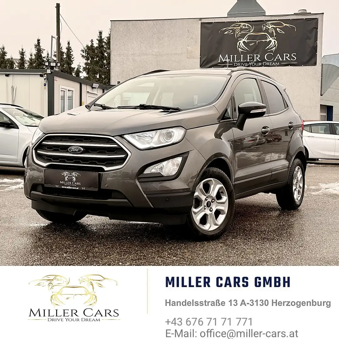Ford EcoSport 1,0 EcoBoost Trend*Erstbesitz*Garantie*Serviceg... Grau - 1