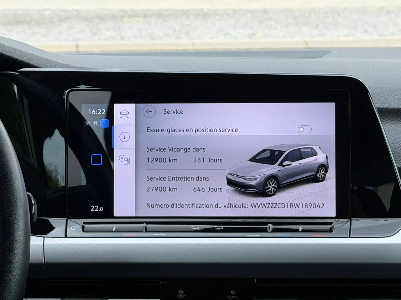 Volkswagen Golf 8 VIII 2.0 TDi DSG Camera Carnet Carplay Ambient Virtual GARANTIE 1 AN, миниатюра 20