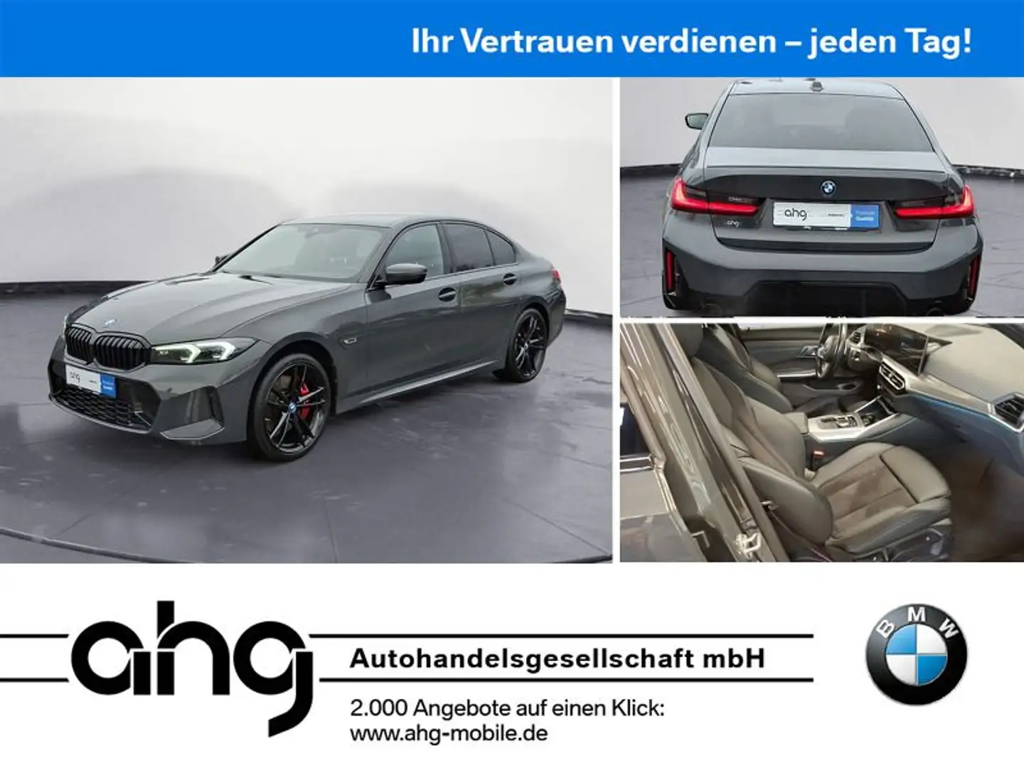 BMW 330 e xDrive Automatik M Sport Shadow AHK Harman Gris - 1
