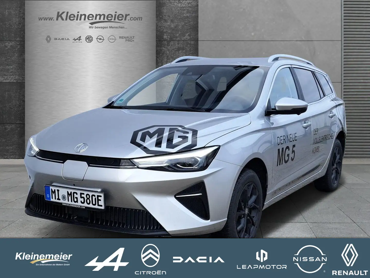 MG MG5 EV 61kWH Luxury *360°CAM, Leder,uvm...* Silber - 1
