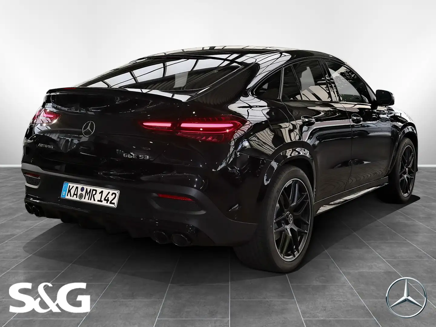Mercedes-Benz GLE 53 AMG 4M+ Coupé MBUX+360°+M-LED+Pano+Night Schwarz - 2