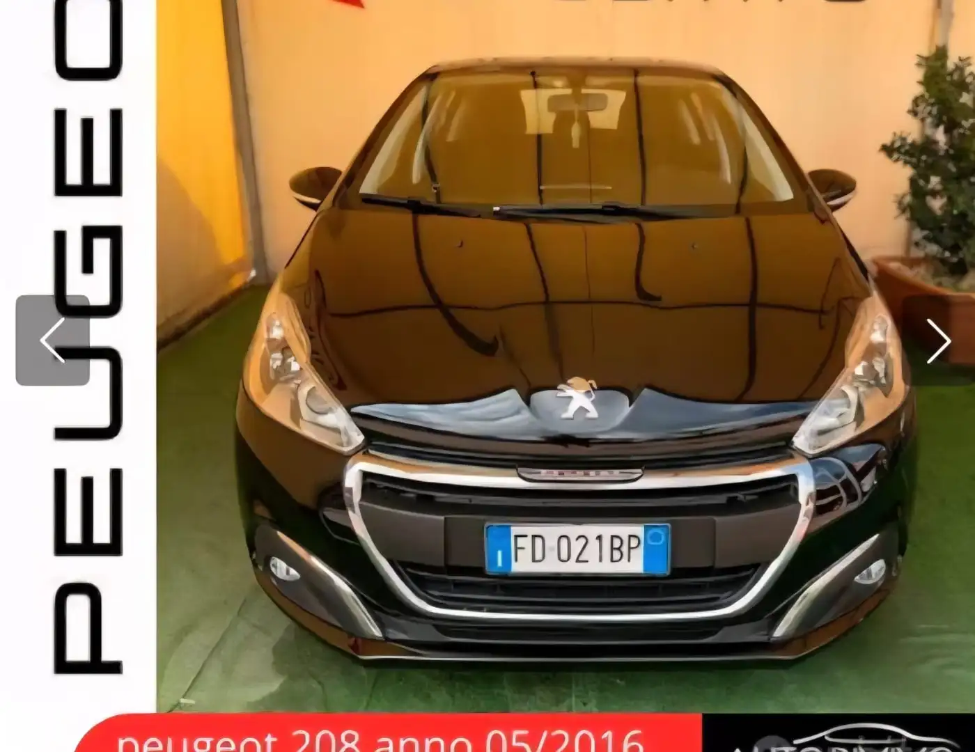 Peugeot 208 208 I 2015 5p 1.6 bluehdi Allure 75cv Negro - 1