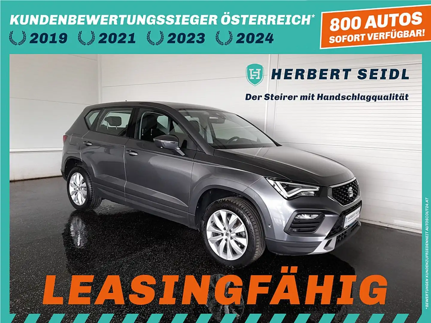 SEAT Ateca STYLE 2,0 TDI DSG *LEDER / SKY / STANDHZG / VOL... Grau - 1
