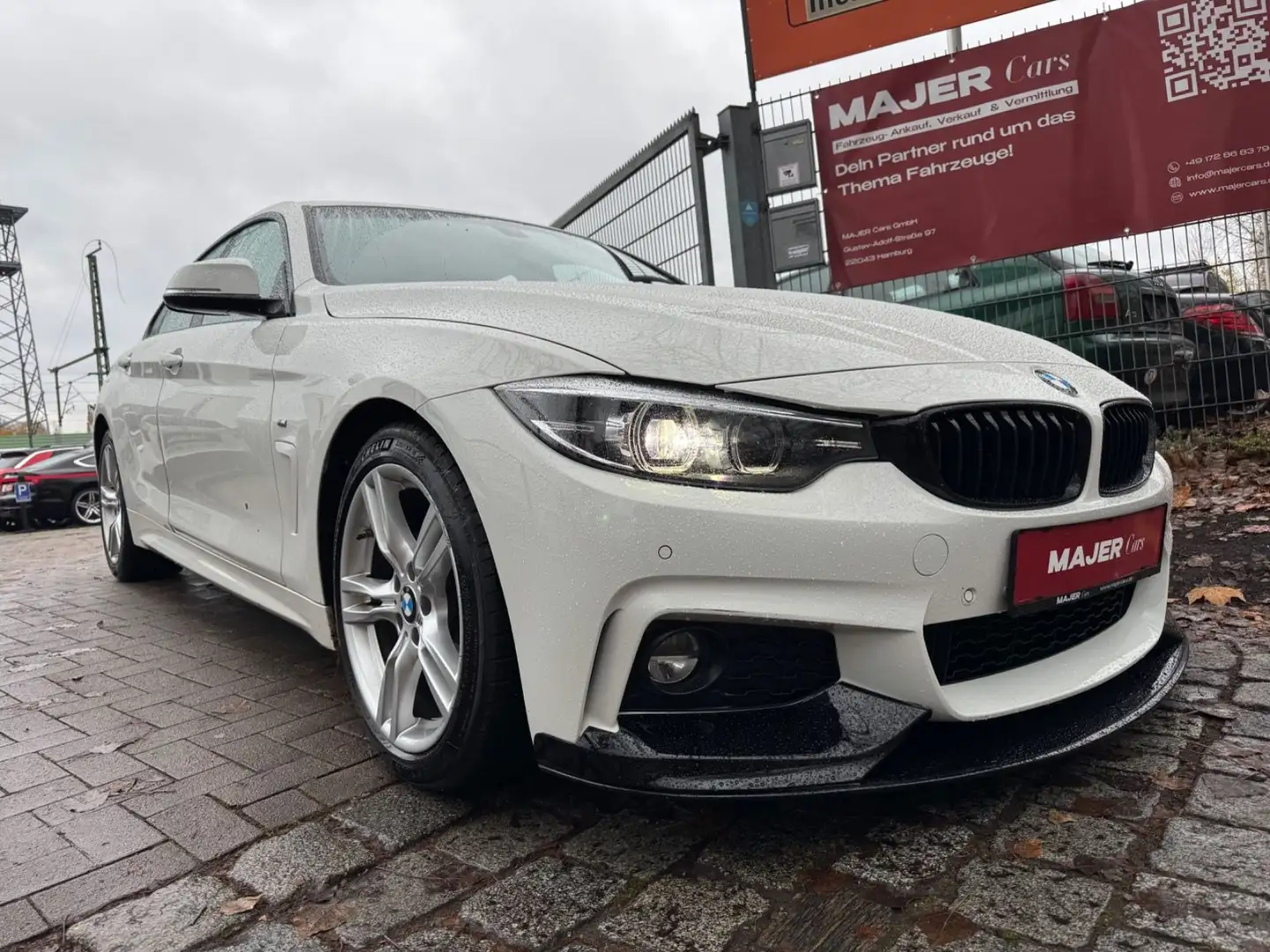 BMW 420 4 Gran Coupe 420 i M Sport Blanc - 1