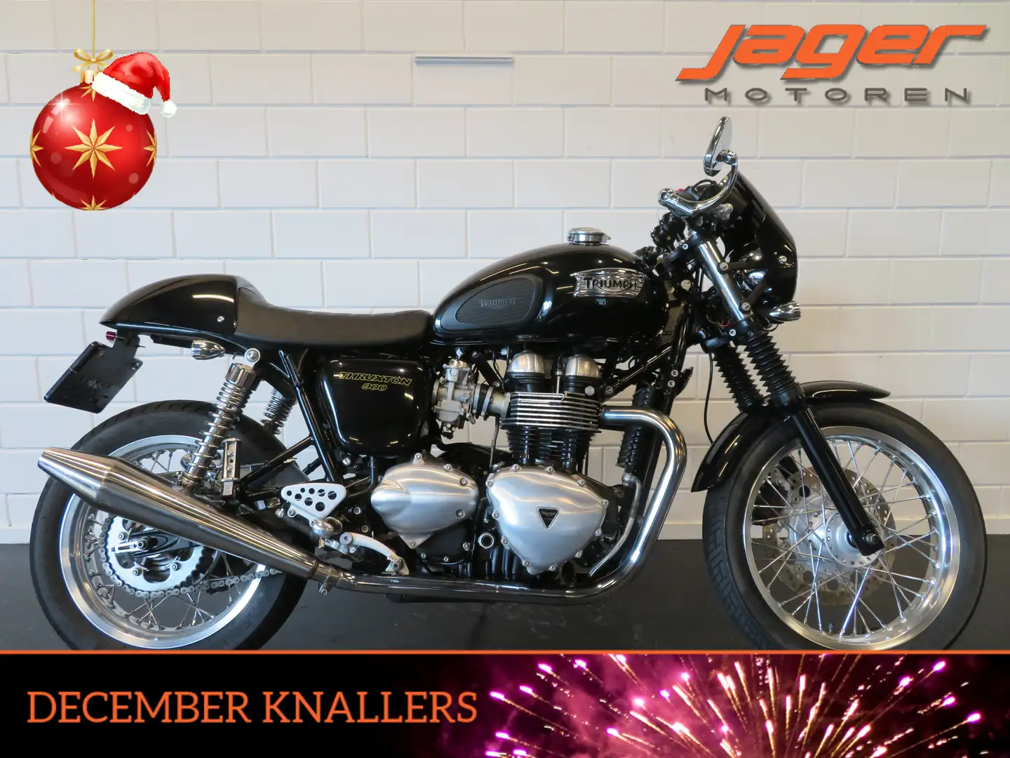 Triumph Thruxton 900 CAFERACER CLASSIC RACE Noir - 1