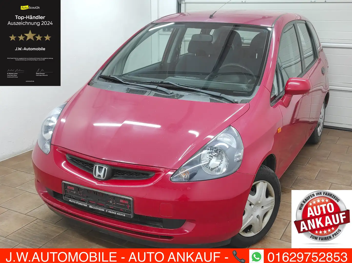 Honda Jazz 1.4 LS AUTOMATIK KLIMA *TÜV 10-25* EURO-4 RADIO Rot - 1