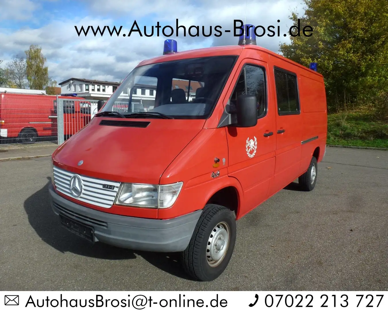 Mercedes-Benz Sprinter Sprinter 314 4x4 * 1. Hand * 16 tkm * Top Zustand Rot - 1