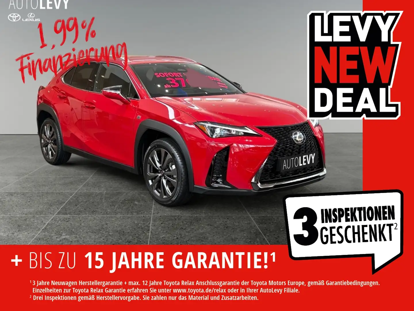 Lexus UX 300e UX 300h F Sport Design Sitzhzg+ Parkassist+1,99% Rot - 1