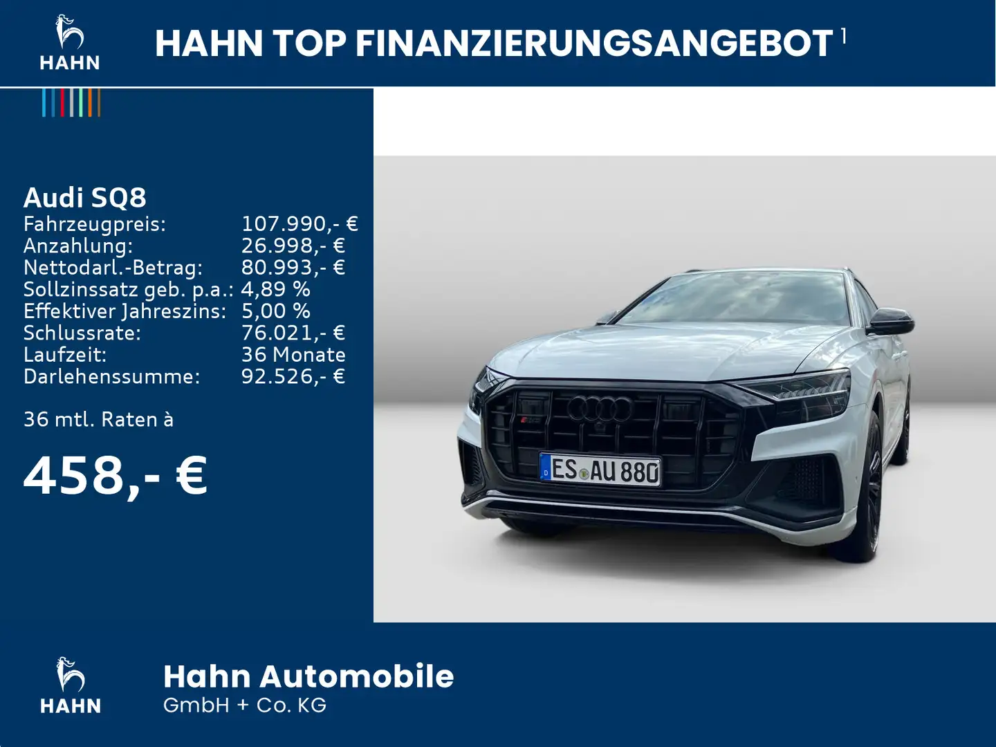 Audi SQ8 TFSI 373(507) kW(PS) tiptronic Biały - 2