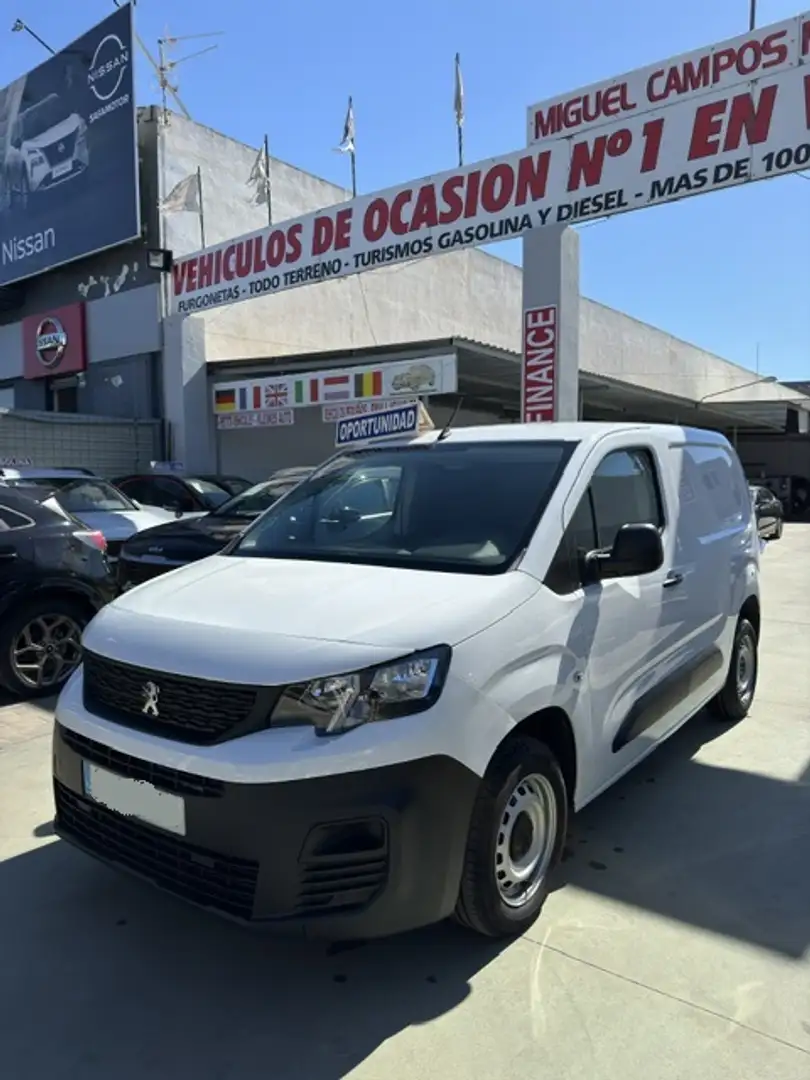 Peugeot Partner 1.5BlueHDI S&S Pro Standard 600kg 100 Blanco - 1