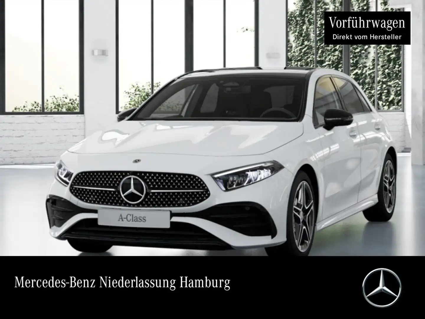 Mercedes-Benz A 180 AMG+NIGHT+PANO+AHK+LED+KAMERA+TOTW+KEYLESS Weiß - 1