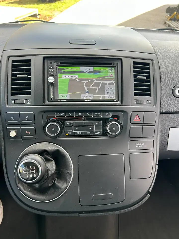 VOLKSWAGEN T5 MULTIVAN HIGHLINE 2.0 BITDI 4MOTION 180ch - CUIR - TOIT OUVRANT - GPS - ATTELAGE - CHAUFFAGE AUXILIAIRE