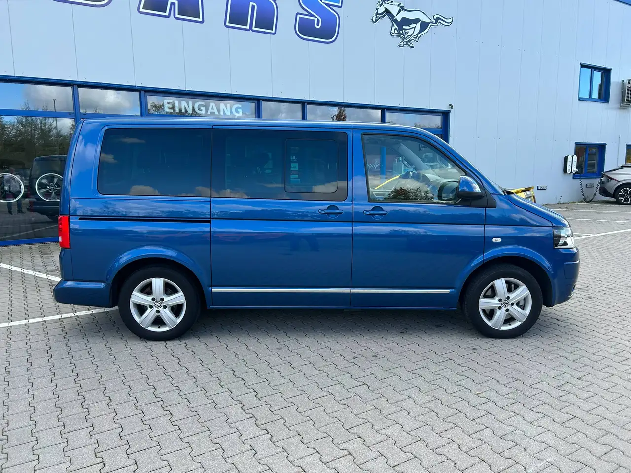 VOLKSWAGEN T5 MULTIVAN HIGHLINE 2.0 BITDI 4MOTION 180ch - CUIR - TOIT OUVRANT - GPS - ATTELAGE - CHAUFFAGE AUXILIAIRE