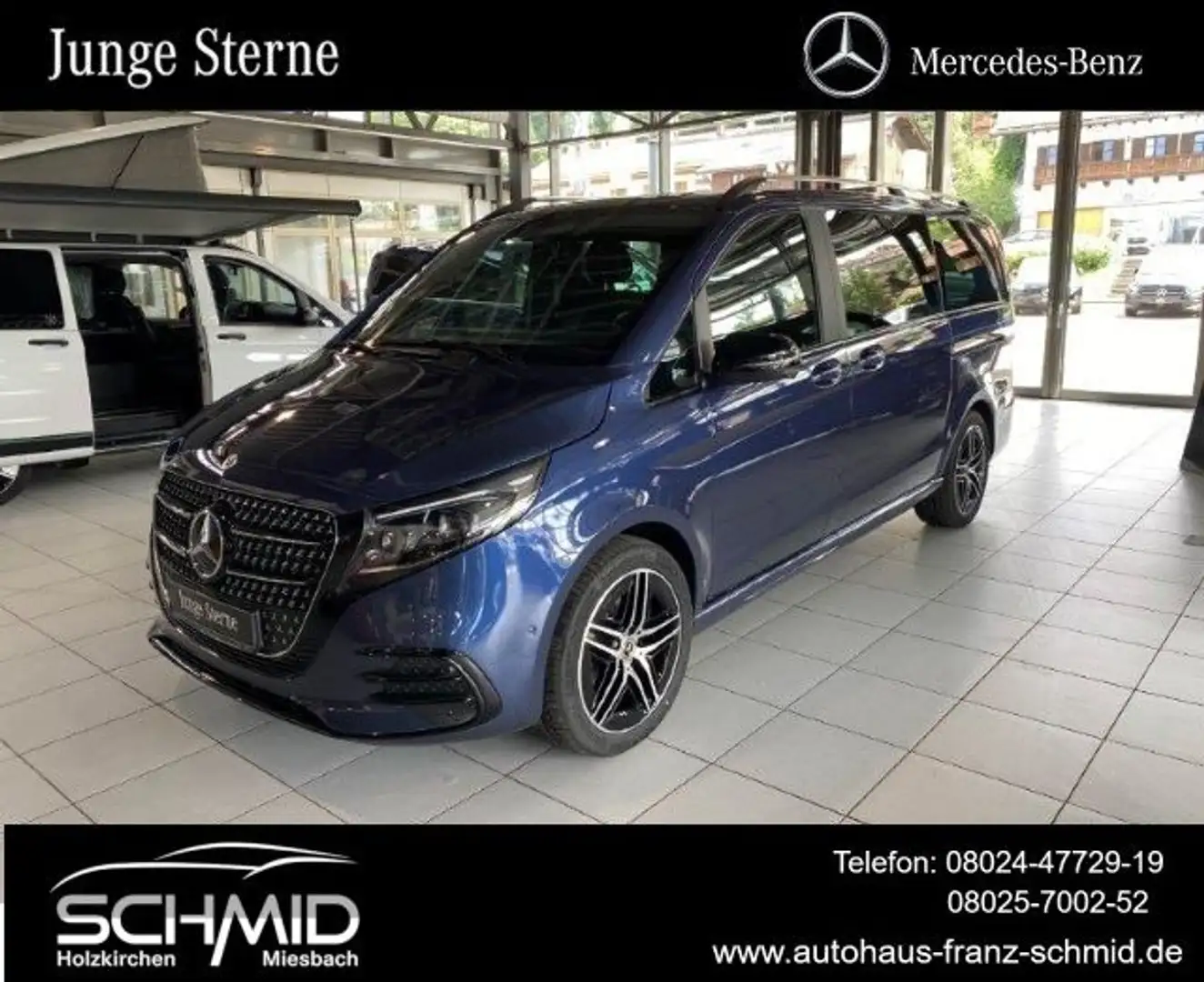 Mercedes-Benz V 300 d 4MATIC AVA AMG Lang Airmatic STHZG Sitzl Blau - 1