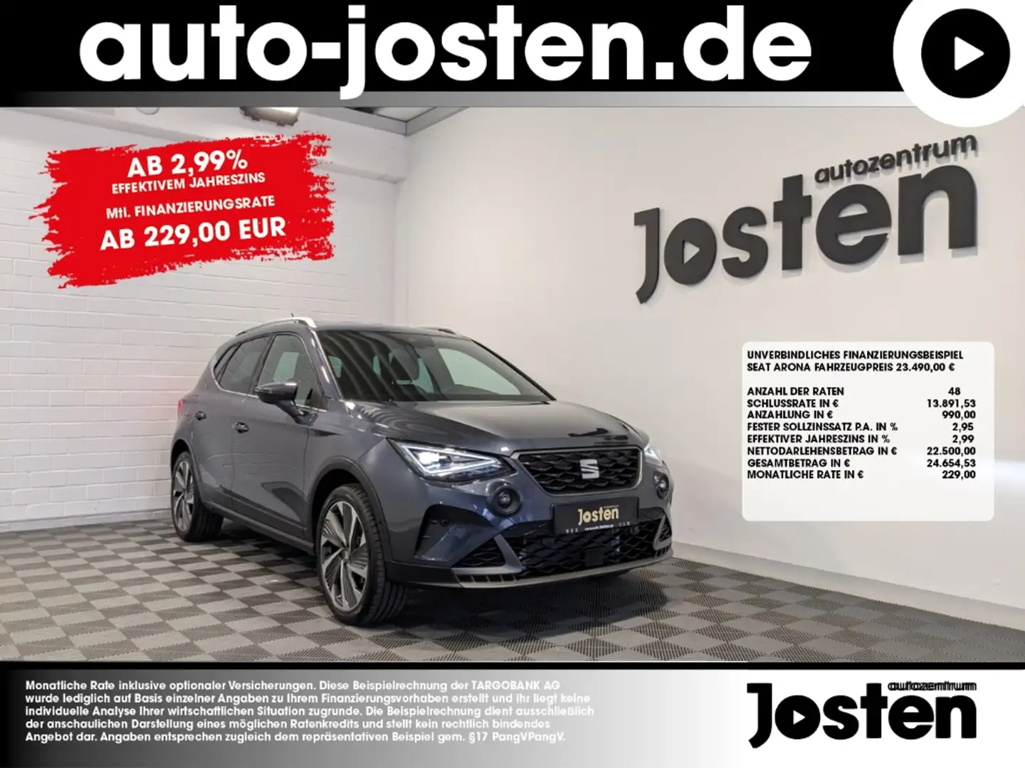SEAT Arona 1.0 TSI DSG FR Voll-LED INFOTAIN 18 Zoll Gris - 1