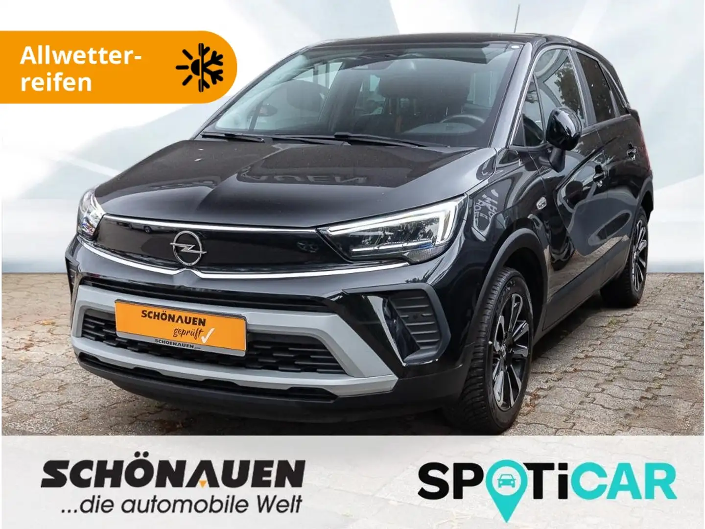 Opel Crossland Elegance 1.2 Turbo +ALLW+L/SHZ+RFK+KLI+ Noir - 1