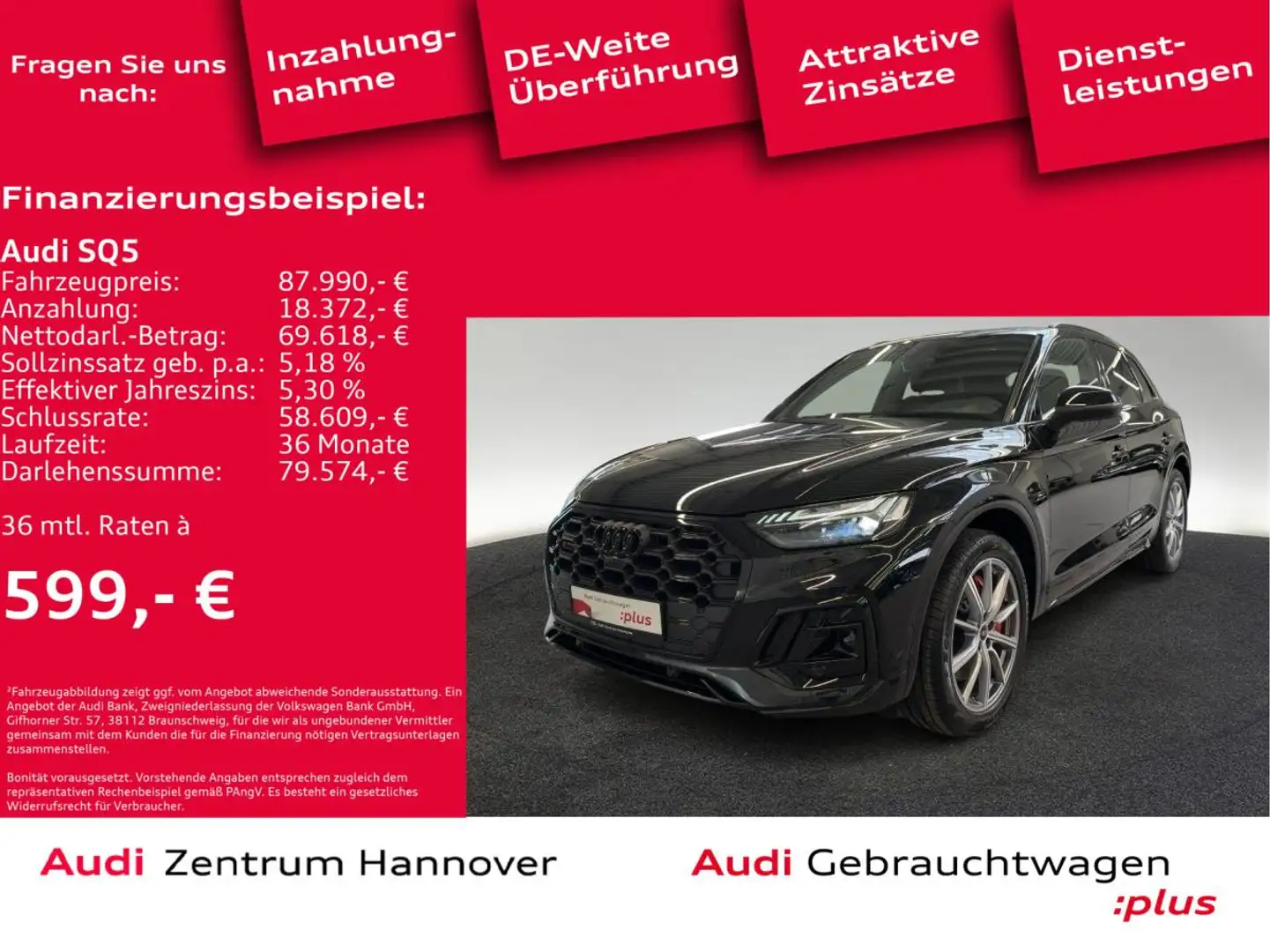 Audi SQ5 TDI tiptronic Schwarz - 2