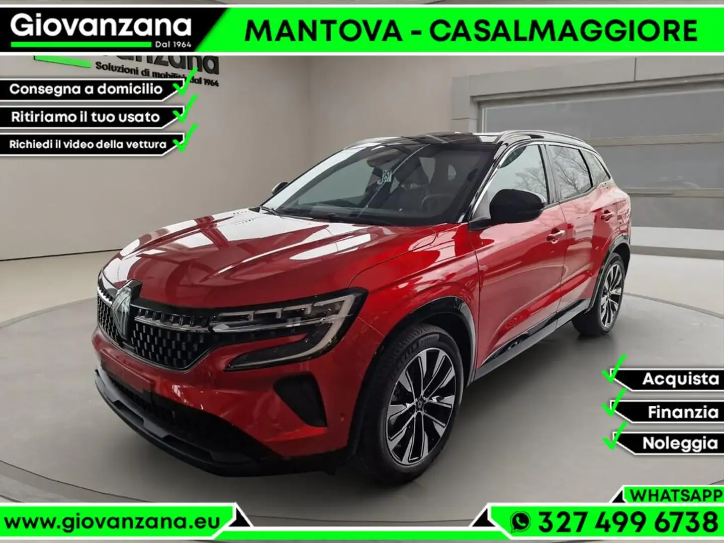 Renault Austral 1.2 E-Tech full hybrid Techno 200cv NEOPATENTATI Rosso - 1