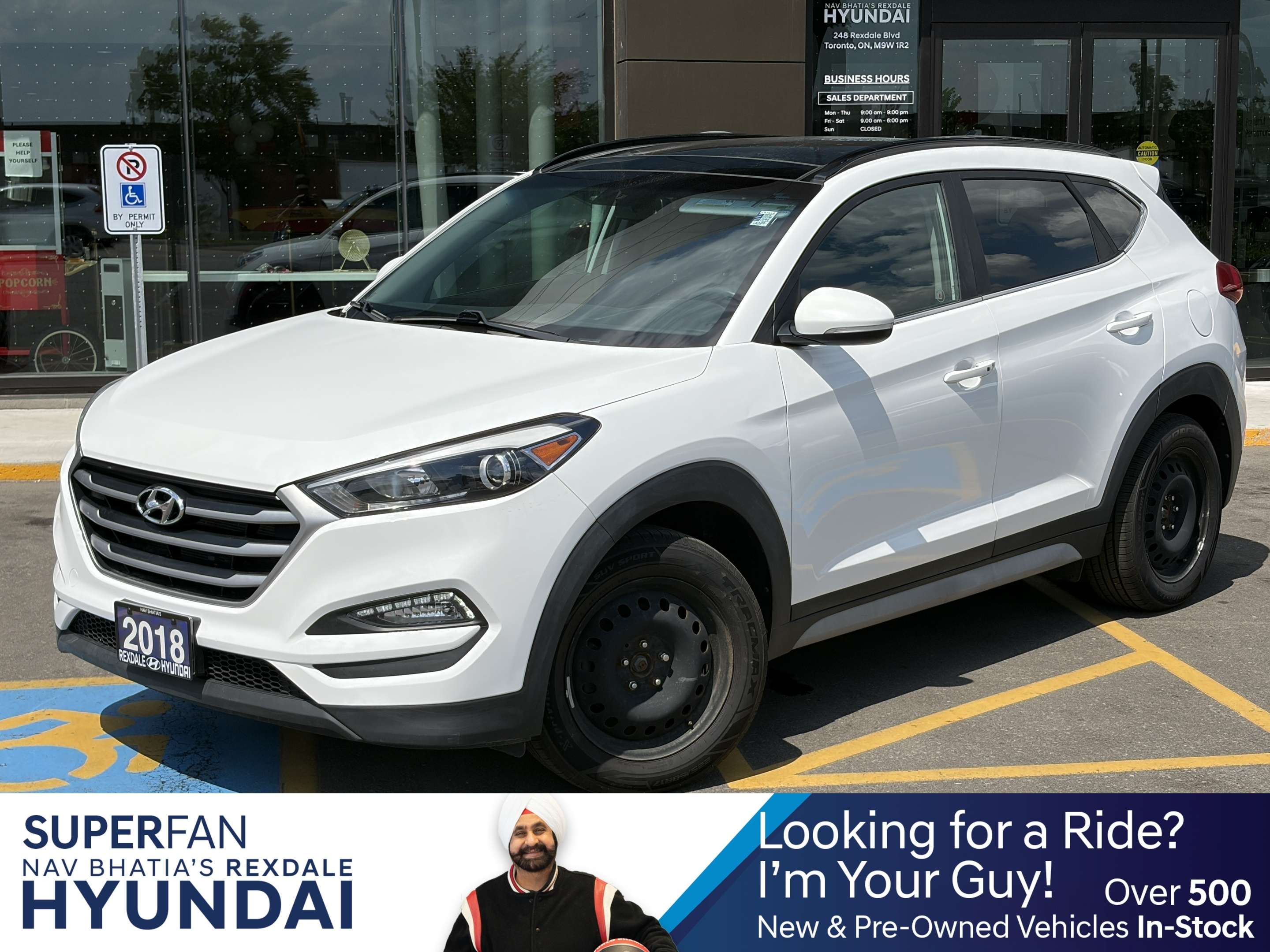 White 2018 Hyundai Tucson SUV / Crossover Automatic