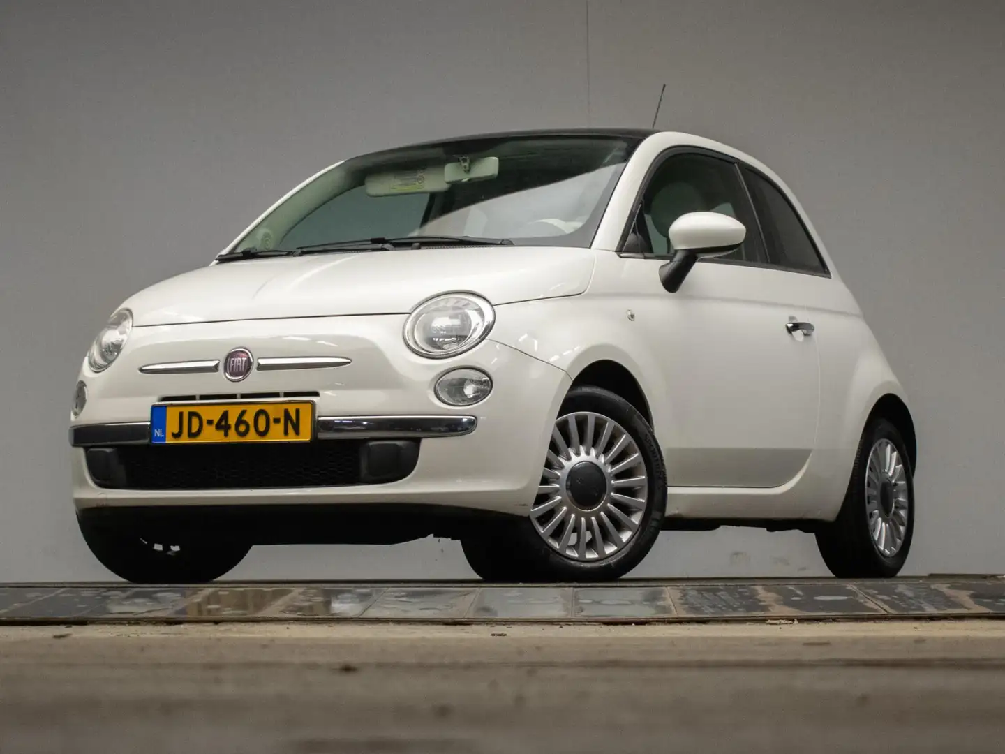 Fiat 500 1.2 Lounge (PANORAMADAK,LED,SPORTSTOELEN,AIRCO,GET Wit - 2