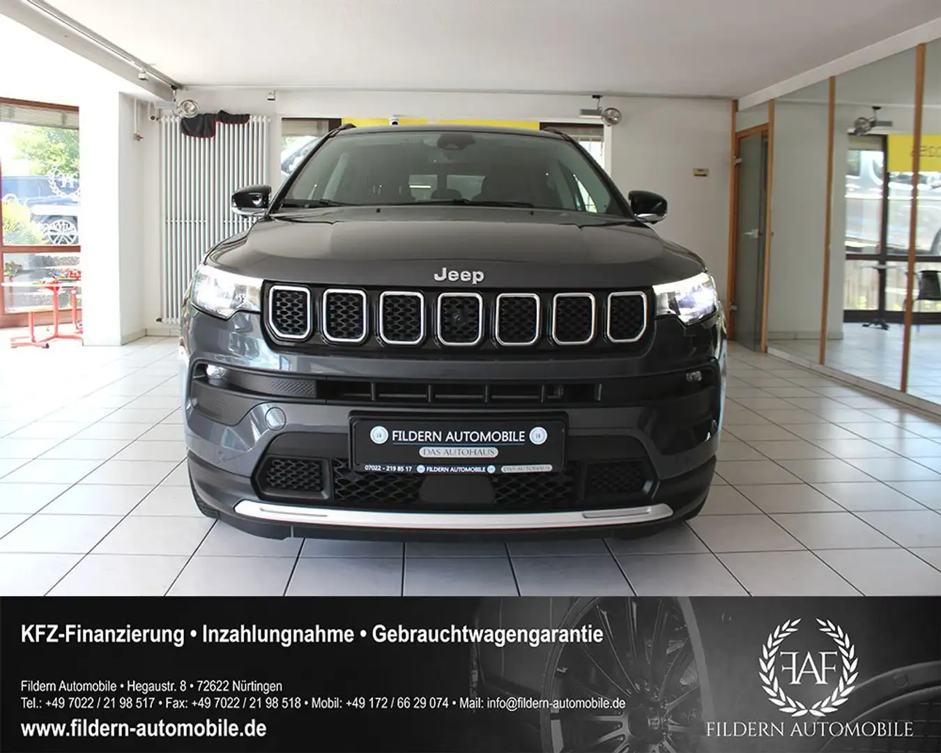 Jeep Compass 1.3 GSE LIMITED*NAVI*ACC*UCONNECT*LED*360*SPUR*18" Gris - 2