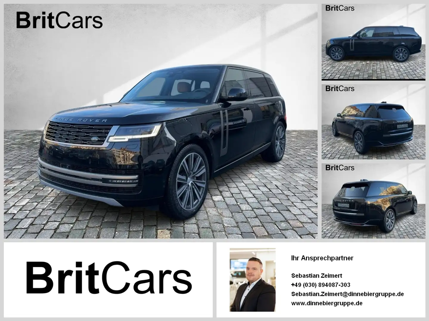 Land Rover Range Rover P460e HSE LWB Pano, Kühl, LWB Schwarz - 1