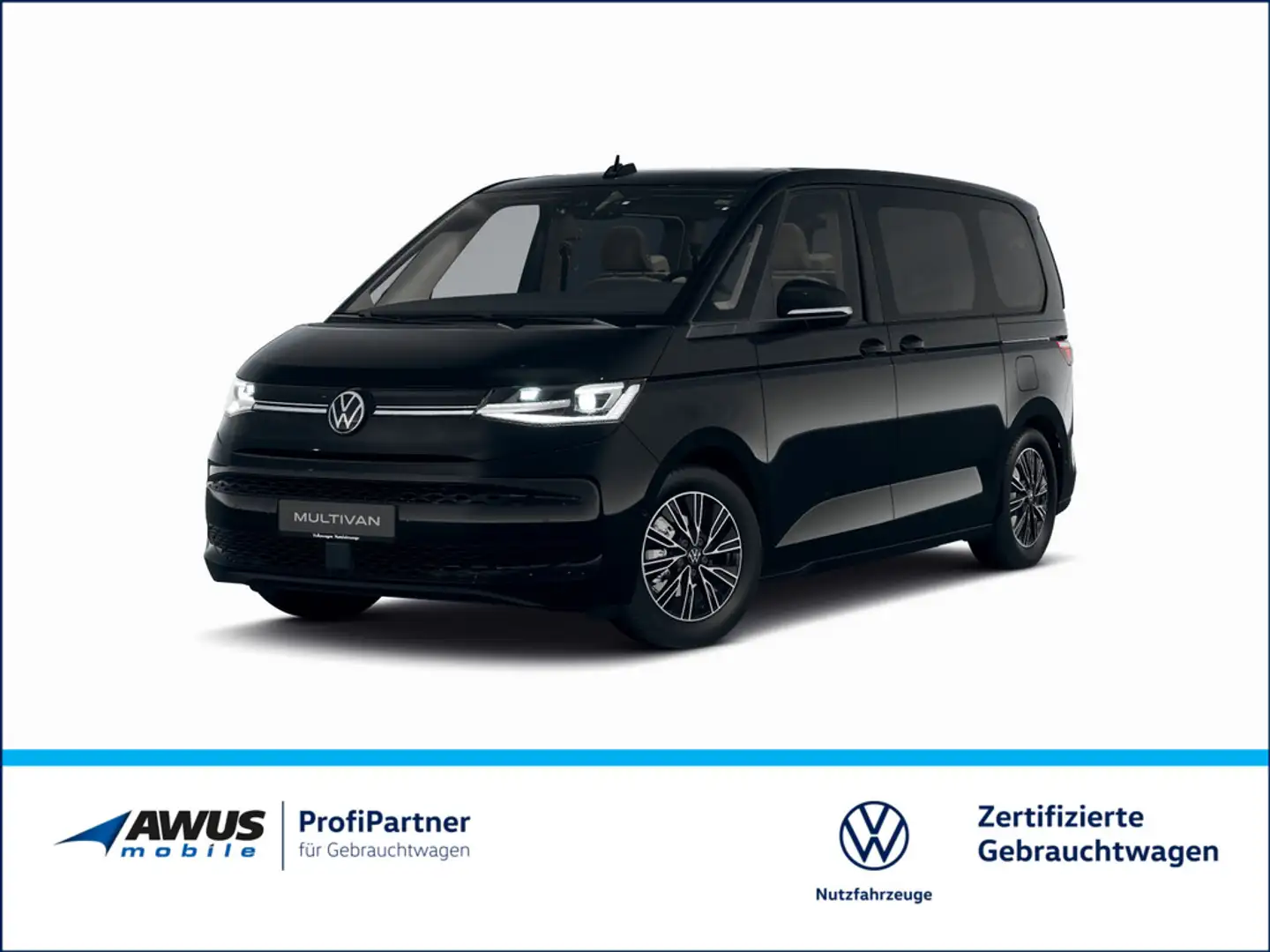 Volkswagen T7 Multivan Life KÜ 2.0 TDI DSG, AHK, IQ.Light, Elk. Heckklappe Schwarz - 1