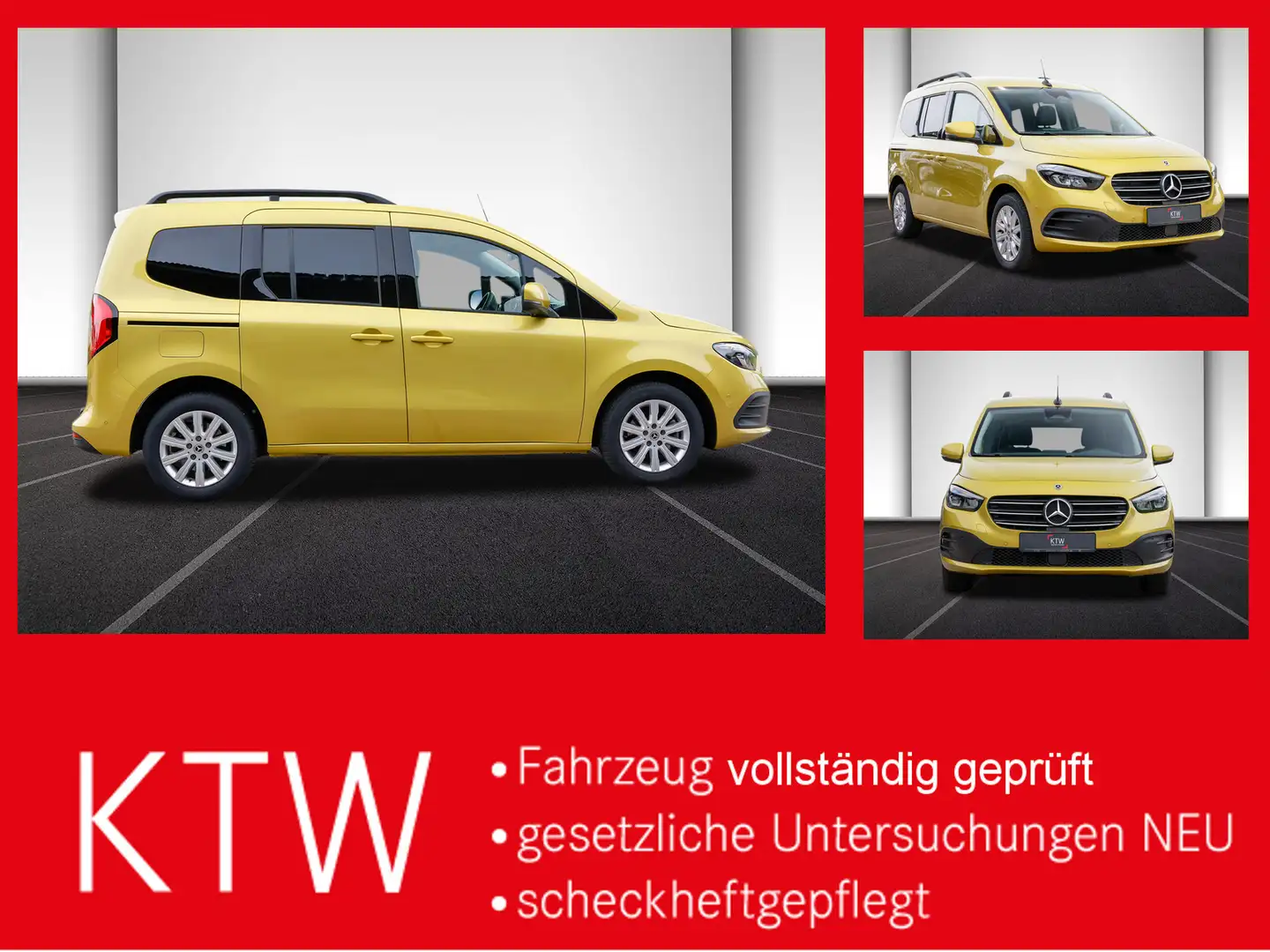 Mercedes-Benz T-Class Progressive,AHK,LED,Navi,Kamera,Tempomat Sárga - 1