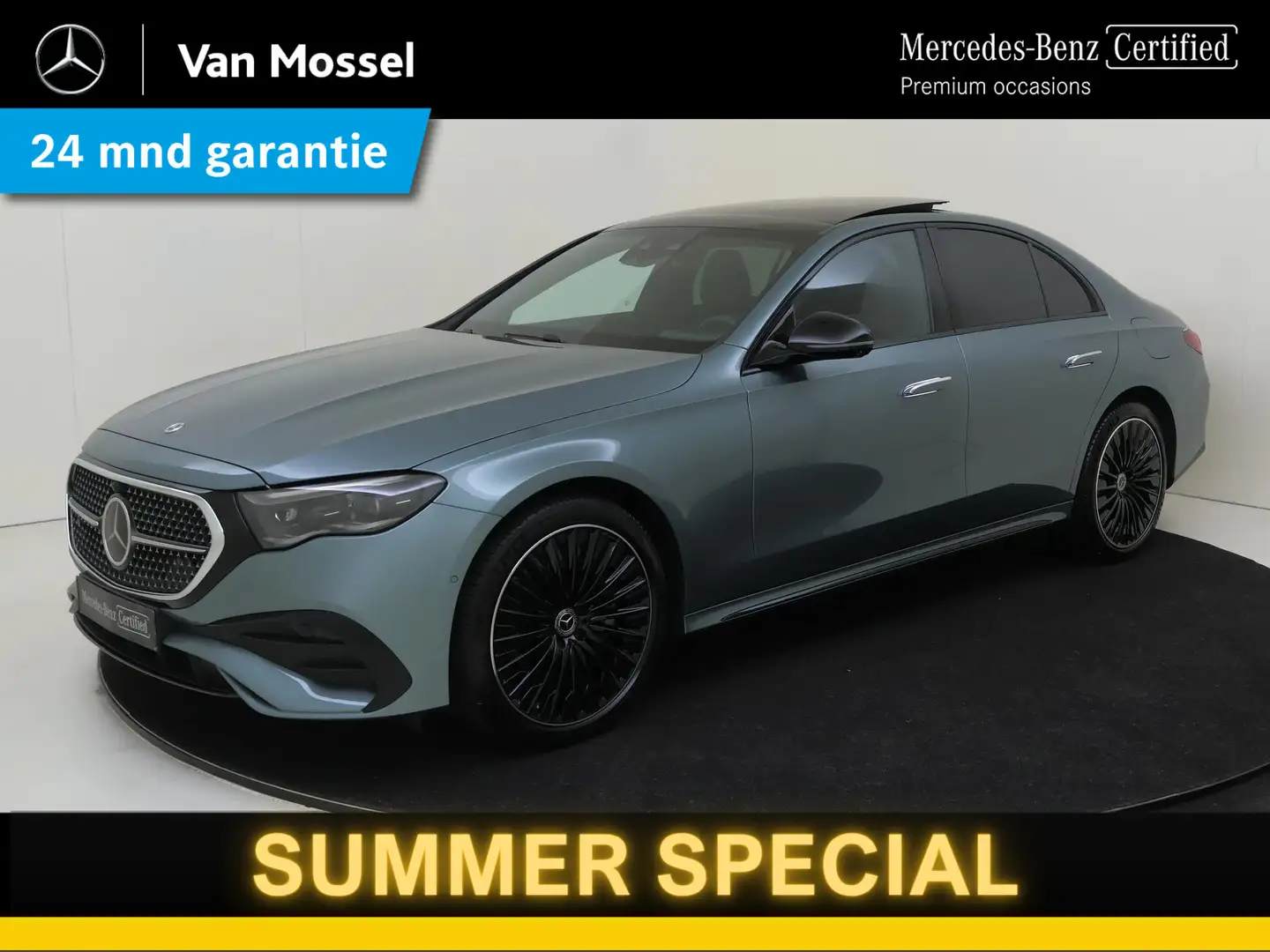 Mercedes-Benz E 300 e AMG Line Burmester / Memory / Panoramadak / 360 Groen - 1
