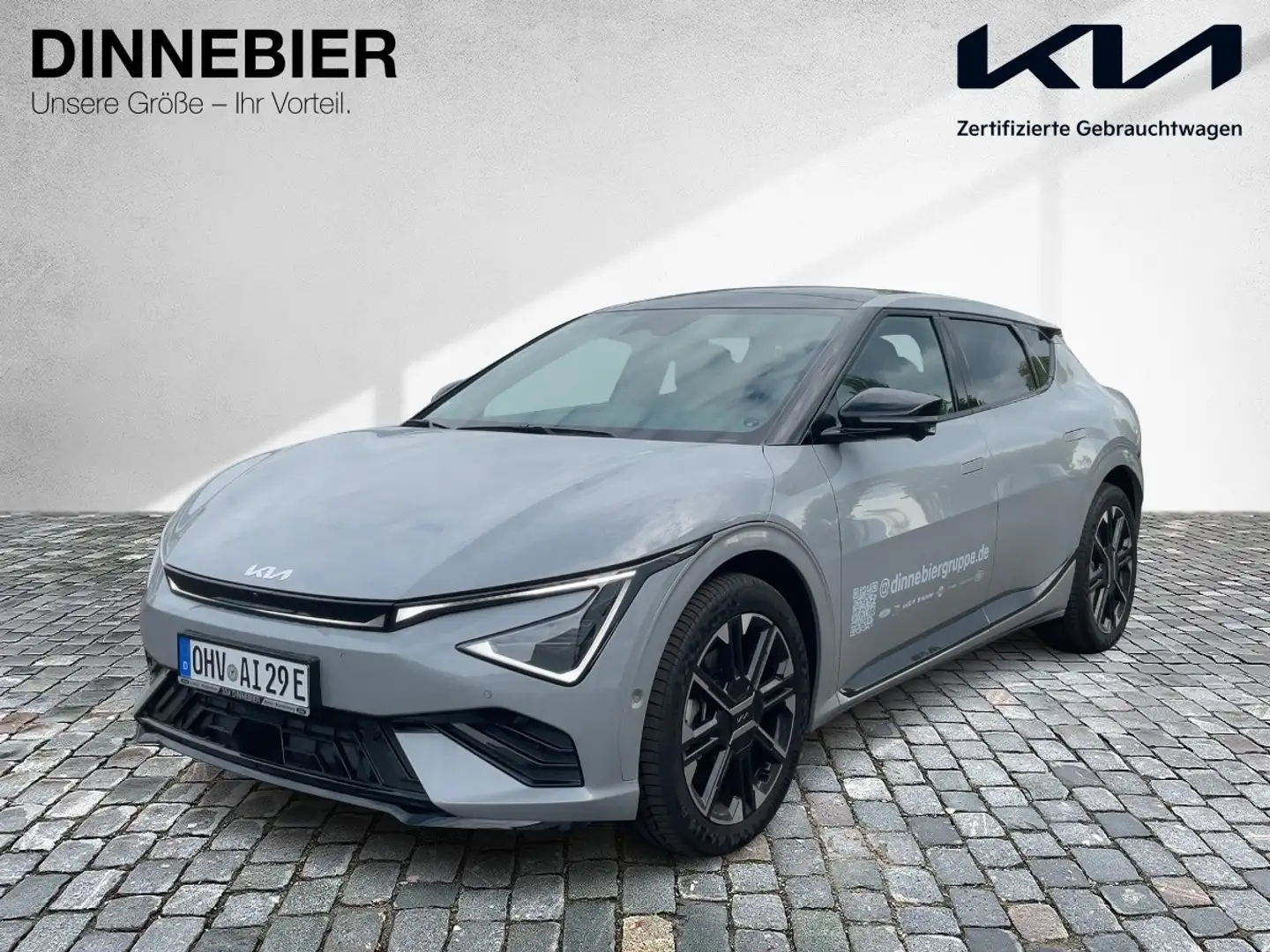 Kia EV6 GT-Line AWD+Glasdach+360°Kamera+LED+Navi Grau - 2