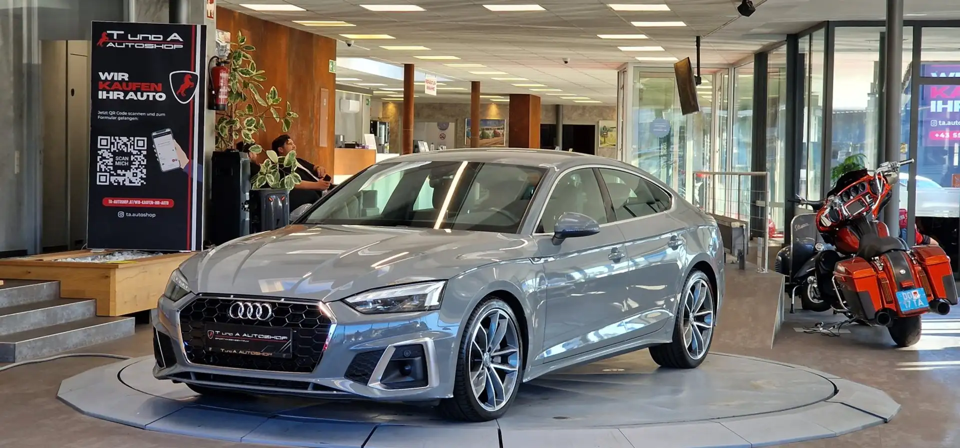 Audi A5 40 TDI 2x S-Line S-Tronic *Head-up*Virtual-Cockpit Grau - 1