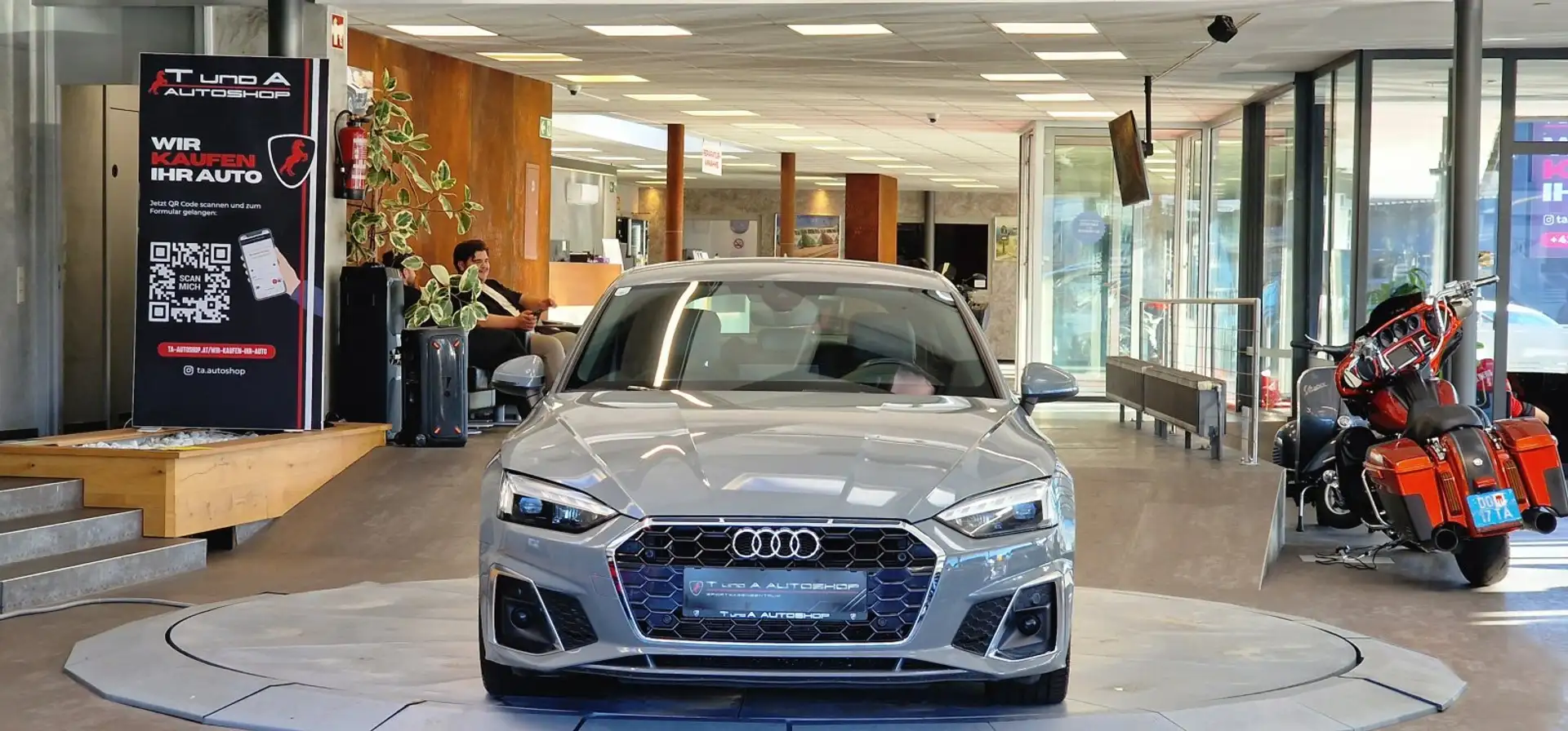 Audi A5 40 TDI 2x S-Line S-Tronic *Head-up*Virtual-Cockpit Grau - 2