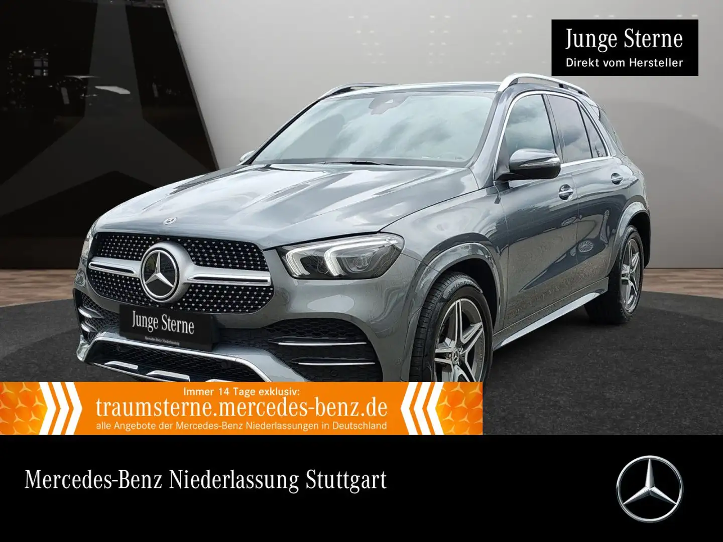 Mercedes-Benz GLE 300 d 4M AMG+EXCLUSIVE+LED+KAMERA+20"+SPUR+9G Grau - 1