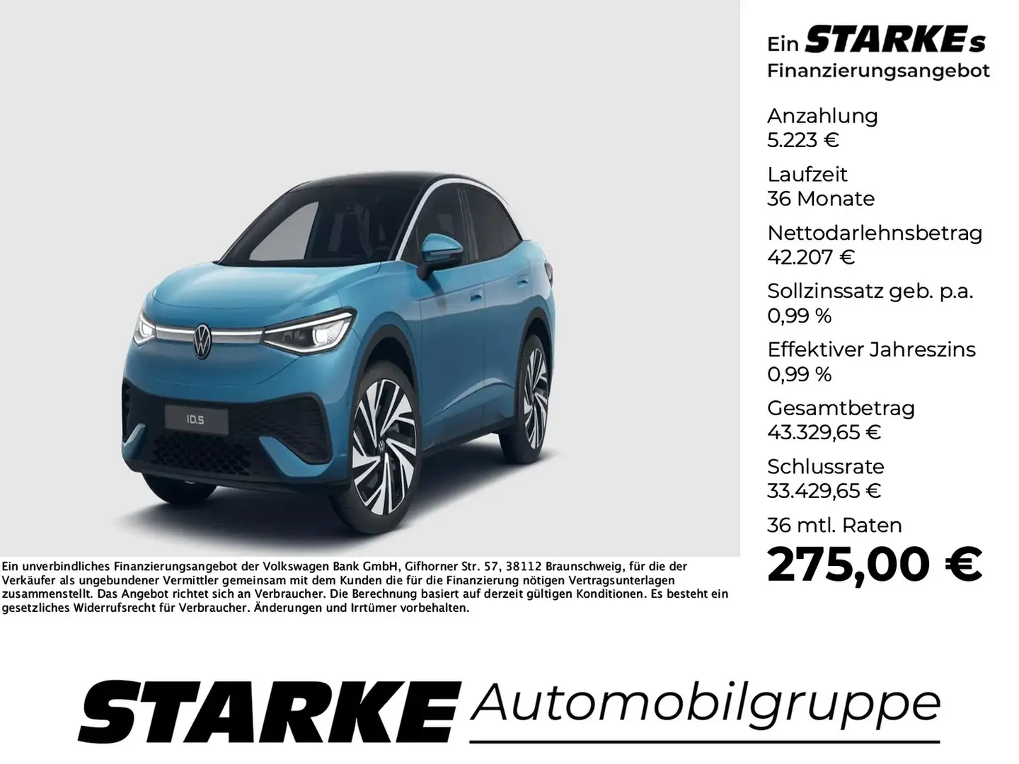 Volkswagen ID.5 Pro mit Infotainment-Paket Azul - 1