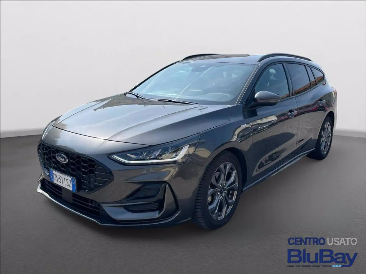 Ford Focus 1.0 EcoBoost Hybrid 125 CV Powershift SW ST-Line S Grijs - 1