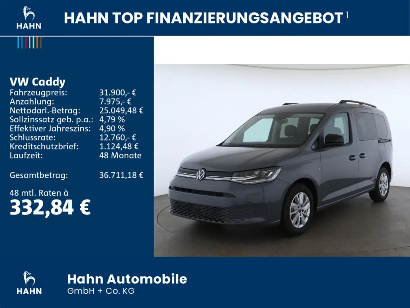Volkswagen Caddy Life TSI 85 KW Kamera Heckflügeltür Sitzhe Grau - 2
