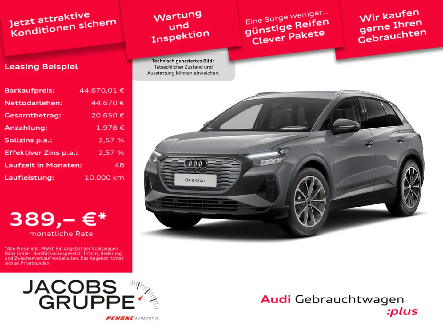 Audi Q4 e-tron Grau - 1