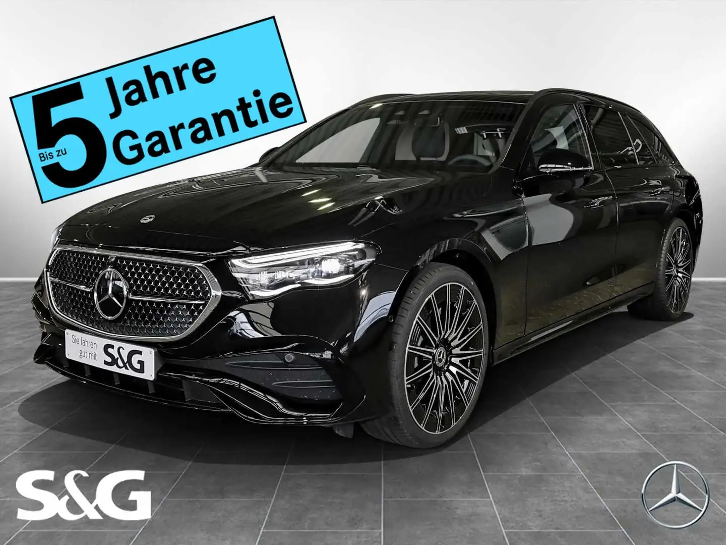 Mercedes-Benz E 450 d 4M T AMG MBUX+360°+DIG-LED+AHK+Standhz. Noir - 1