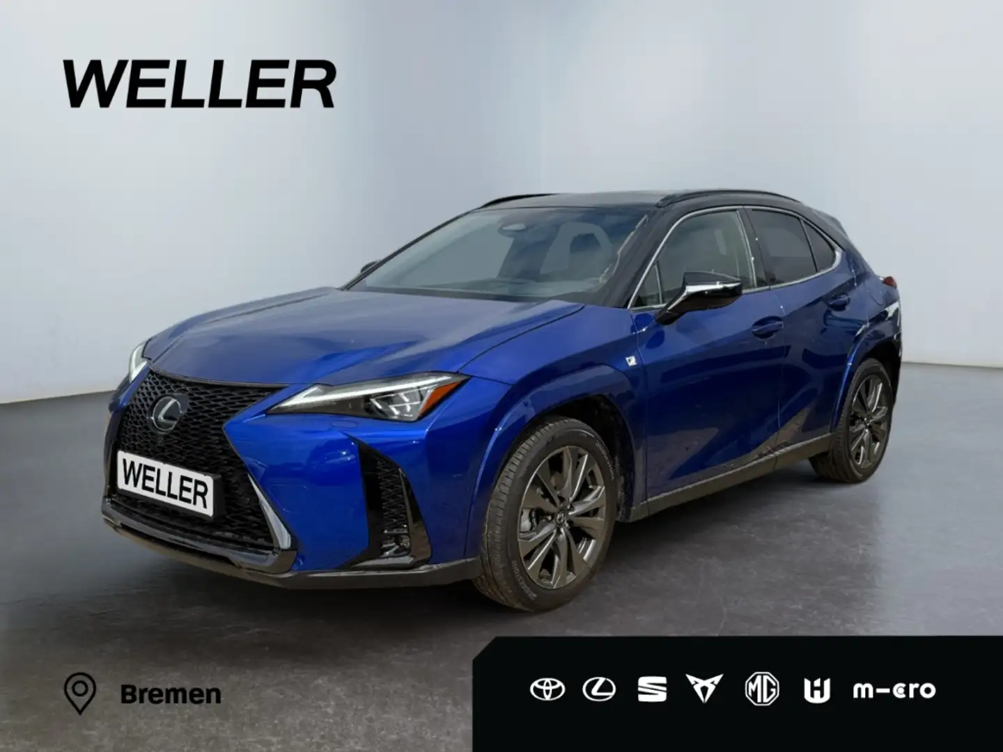 Lexus UX 300h (E-FOUR) F SPORT *LED*360°*Pano*HUD*Leder* Blauw - 1