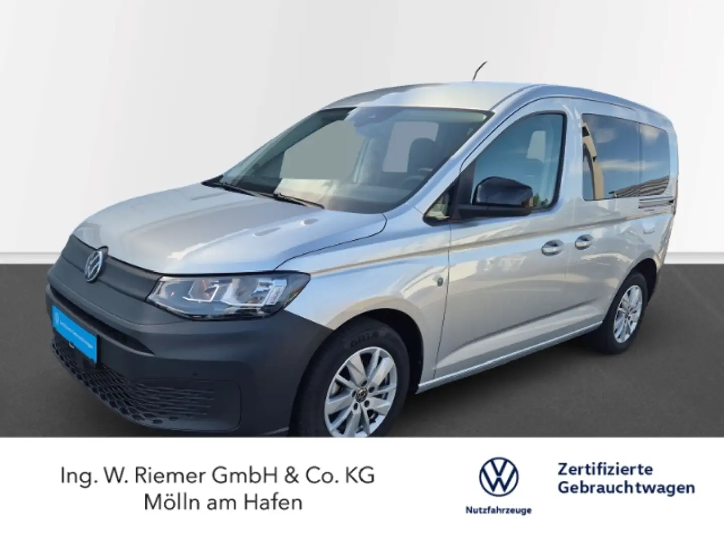 Volkswagen Caddy 2.0 TDI AHK PDC+Cam SHZ Keyless Klimaaut. Silber - 1