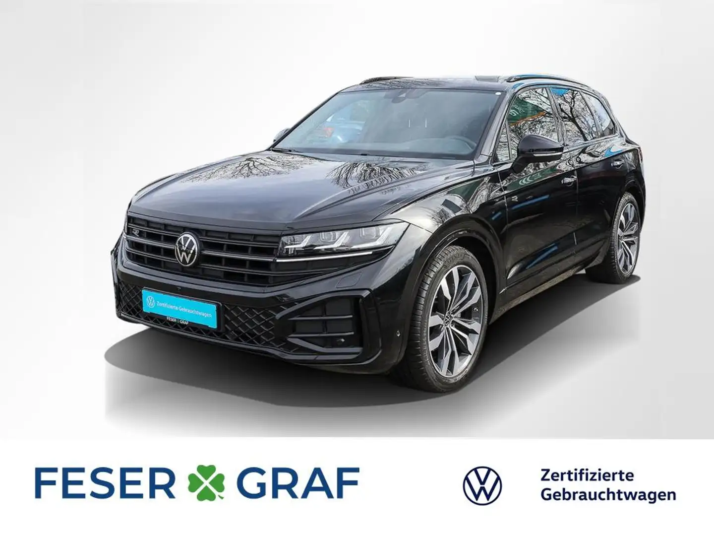 Volkswagen Touareg 3.0 TDI 4M R-Line Black AHK Matrix Pano Schwarz - 1