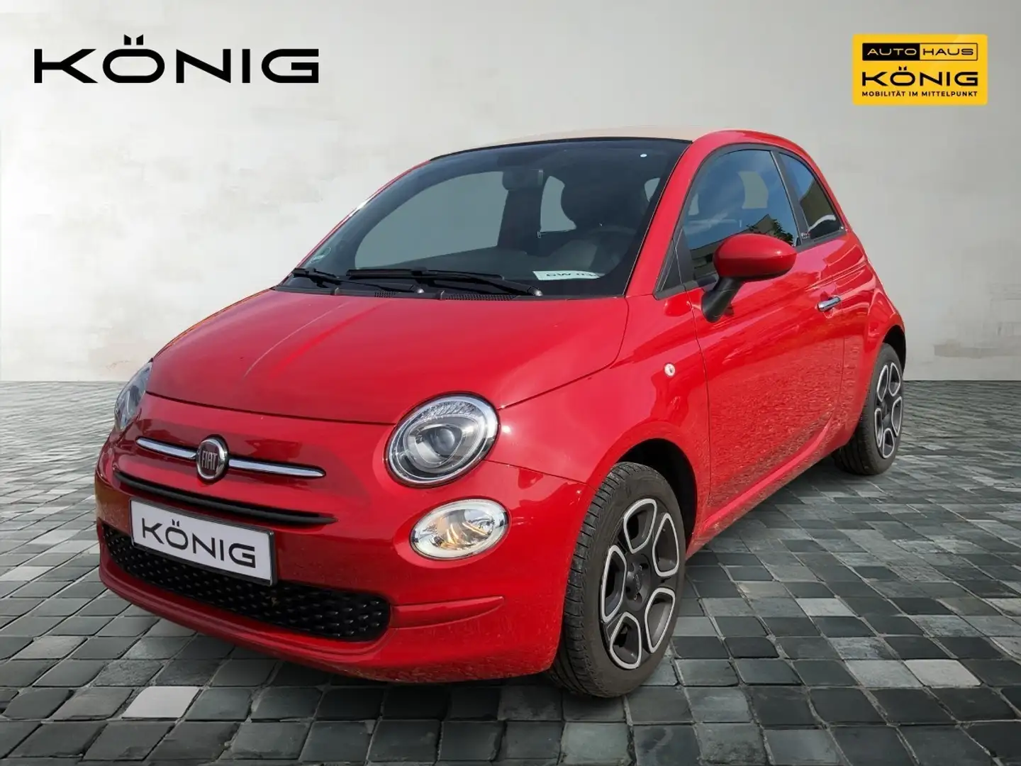 Fiat 500C CLUB, Klima, CarPlay Rot - 1